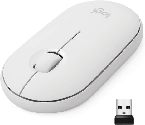 Мишка Logitech Pebble White