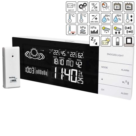 Метеостанция цифровая беспроводнаяTechnoline WS6870 White (WS6870)