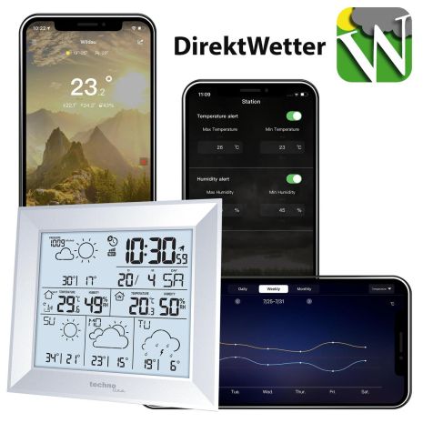 Метеостанція з WiFi модулем Technoline DirektWetter WD2000 Silver