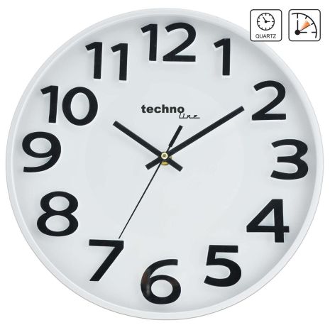 Часы кварцевые настенные Technoline WT4100 White (WT4100)