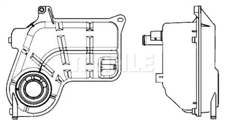 Бачок расширительный AUDI A6 2.5TDI 00-05, MAHLE (CRT26000S)