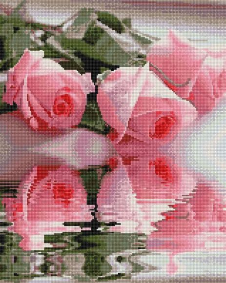Алмазна мозаїка Троянди 40х50 см ColorArt SP018