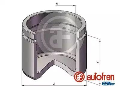 Поршень переднього супорта Audi A4/A6/A8/BMW 5 E39/Mondeo IV/S-Max/Vectra C 60x55,55, AUTOFREN (D025