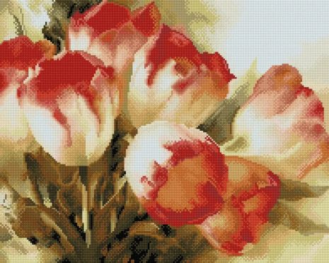 Алмазная мозаика Тюльпаны 40х50 см ColorArt SP025