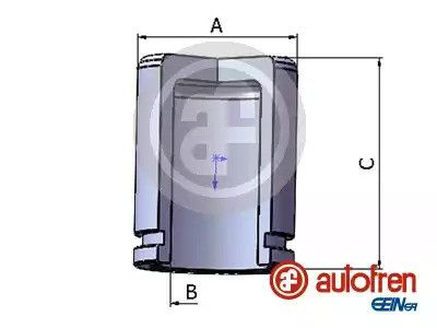 Поршень переднего суппорта (48mm 57,5mm) Citroen C35, Jumper Fiat Ducato Peugeot Boxer 1.6D-3.0D 11.