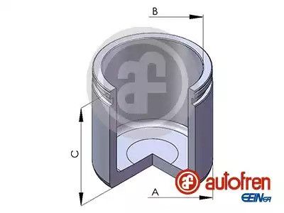 Поршень гальмівного супорта (Ø 57mm 51,65mm) Alfa Romeo Mito Chrysler Delta