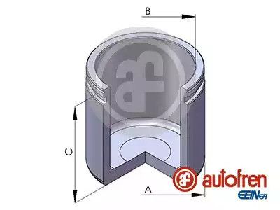 Поршень переднего суппорта Audi/VW/Citroen/Dacia/Fiat/Peugeot/Renault (Lucas 54x54), AUTOFREN SEINSA