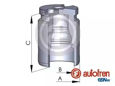 Поршень заднего суппорта Aveo/Cruze/Astra J/Insignia/Peug 308/508 38x47,45, AUTOFREN (D025417