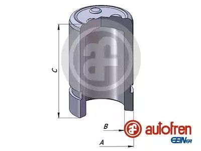 Поршень тормозного суппорта TOYOTA HILUX VI, RAV 4 II, YARIS VERSO 1.3-2.4D 08.97-11.05, AUTOFREN (D