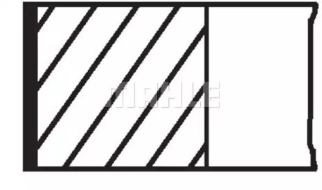 Кільце поршневе FORD 82,30 1,6 86-92 , MAHLE/KNECHT (01358N2)