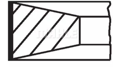 Кільце поршневе FORD 93,67 2,5D/TD Transit , MAHLE/KNECHT (01482N0)