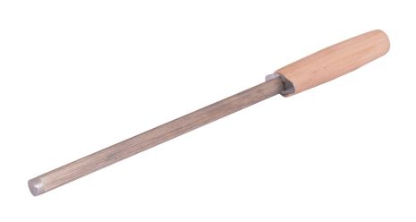 Мусат хромированный 295 мм с деревянной ручкой MASTERTOOL 14-6897