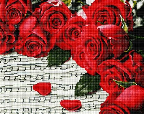 Алмазна мозаїка Мелодія троянд 40х50 см ColorArt SP037