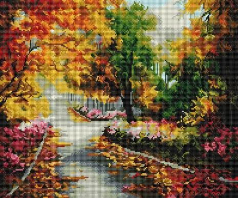 Алмазна мозаїка Кольорова осінь 40х50 см ColorArt SP041