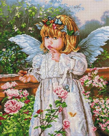 Алмазная мозаика Очаровательный ангелочек 40х50 см ColorArt SP040
