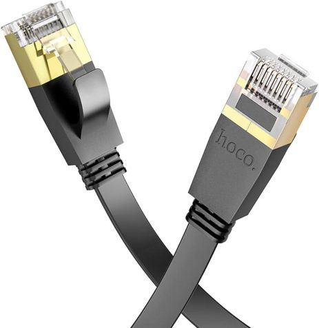 Кабель Ethernet Hoco US07 RJ-45 CAT6 Gigabit 5m Черный