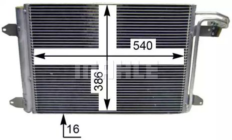 Радиатор кондиционера SKODA OCTAVIA (1Z3) alt, MAHLE/KNECHT (AC324000S)