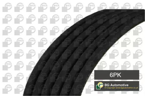 Поликлиновый ремень FORD FIESTA, TOYOTA AURIS, BGA (6PK1145)