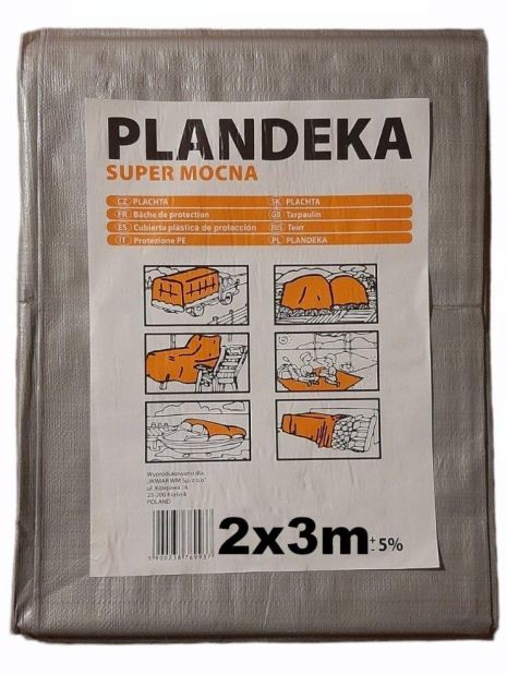 Тент Пландека Тарпаулин 2x3 Super Mocna защитный (160g\m2) (Wimar) Польша