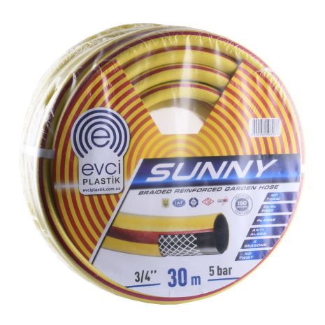 Поливочный шланг Evci Plastic Радуга "Sunny" 3/4 (19мм) 30м