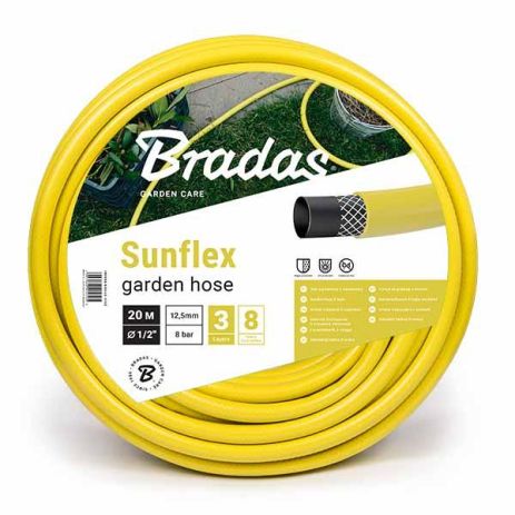 Шланг для поливу 3 шари армований SUNFLEX 1" (25мм) - 20м Bradas Польща