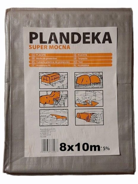 Тент Пландека Тарпаулін 8x10 Super Mocna захисний (160g\m2) (Wimar) Польща