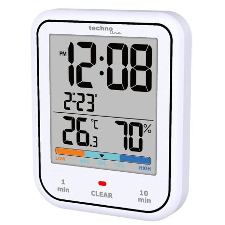 Термогигрометр для ванной комнаты Technoline WT380 White