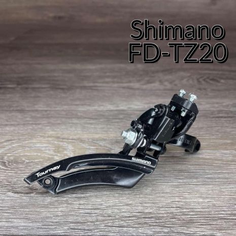 Передний переключатель Shimano FD-TZ20 верхняя тяга, черный хомут: 31,8мм