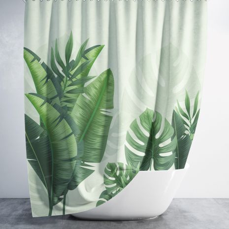 Штора для ванной Tropical Green Tropichome 180x200 cм