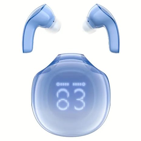 Наушники ACEFAST T9 Crystal (Air) color bluetooth earbuds Glacier Blue
