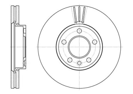 Тормозной диск передний Touareg/Transporter (03-21), WOKING (D670810)