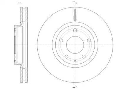 Тормозной диск передний Mazda 6/CX-5 2.0-2.5 12-17 (297x28), WOKING (D6152010)