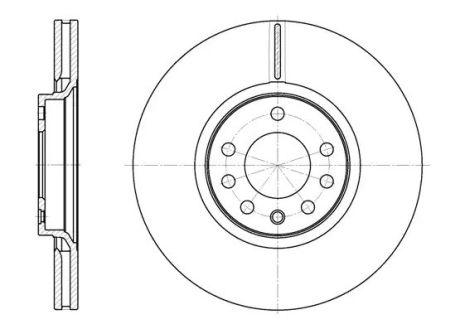 Тормозной диск Opel Astra G 98-05/H 04- (308x25) (вент.), WOKING (D672910)