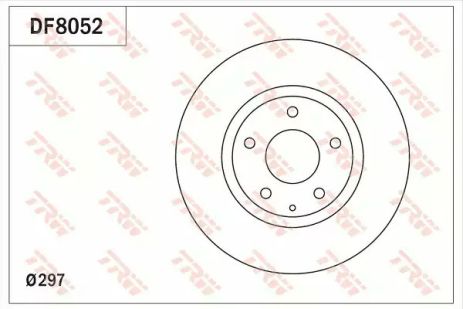 Диск гальмівний MAZDA 6 2.0-2.5 2013-, CX-5 2.0-2.2 2011- передн. (Пр-во TRW)