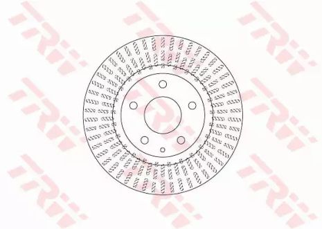 Диск гальмівний (1 шт.) MAZDA Mazda3 FD=295mm 13, TRW (DF6731)