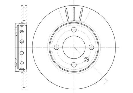 Диск тормозной PEUGEOT 206, SEAT AROSA, REMSA (642610)