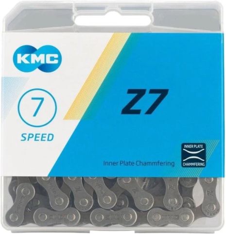 Цепь KMC Z7 для 7 скоростных трансмиссий велосипеда без замка