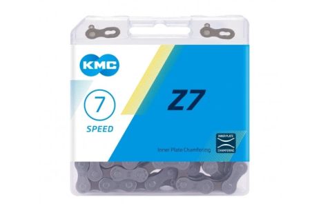 Цепь KMC Z7 для 7 скоростных трансмиссий велосипеда, с замком цепи