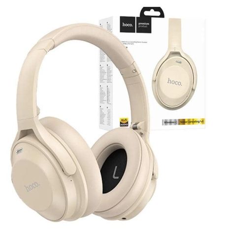 Наушники HOCO W37 Sound Active Noise Reduction BT headset |BT5.3, AUX, 33h| gold