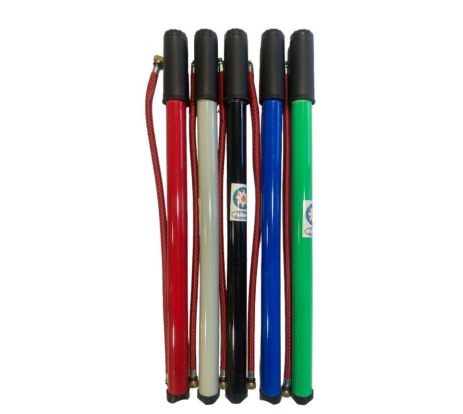 Насос велосипедный пластиковый , Ф22 х 400 мм., черный, зеленый, синий, красный (1 штука)