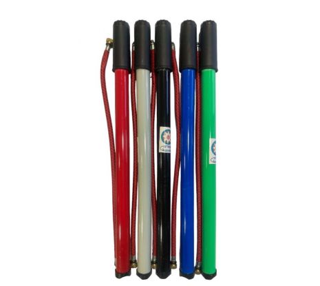 Насос велосипедний пластиковий, Ф22 х 400 мм., чорний, зелений, синій, червоний (1 штука)
