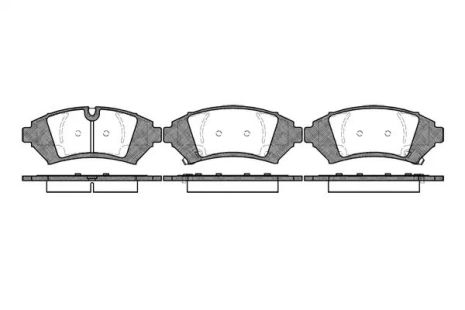 Колодки передние тормозные SEVILLE 97-04 (147,7х61,7х17,8), WOKING (P741312)