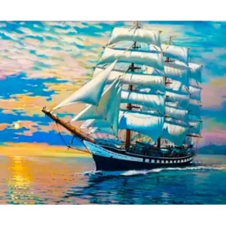 Алмазная мозаика Корабль 40х50 см ColorArt SP078