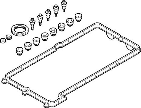 Комплект прокладок кришки головки циліндра BMW N62 5-8, ELRING (725340)