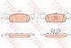 Колодки дискові гальмові DACIA LOGAN II 1.2 1.5 2012-,SANDERO 2012-передн. , TRW (GDB2018)