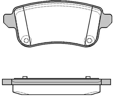 Комплект тормозных колодок, дисковый тормоз RENAULT GRAND, REMSA (138710)