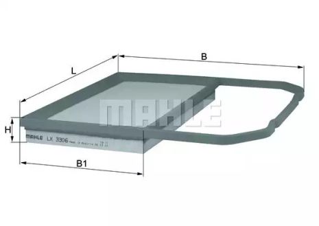 Фільтр повітряний Mahle Seat, Skoda, VW, MAHLE (LX3306)