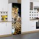 Виниловая наклейка на холодильник, леопард, 180х65 см - Лицевая(В), с ламинацией