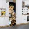 Наклейки на холодильник, леопард, 200х65 см - Лицьова(В), з ламінацією
