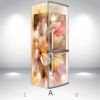 Наклейка на холодильник, цветочный мотив, 200х65 см - Лицевая+Левая(А), с ламинацией